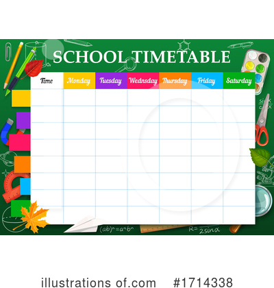 Timetable Clipart #1714338 by Vector Tradition SM