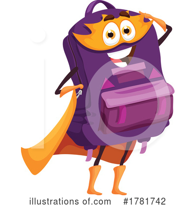 Backpack Clipart #1781742 by Vector Tradition SM