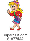 School Girl Clipart #1077522 by visekart