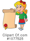 School Girl Clipart #1077525 by visekart