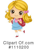School Girl Clipart #1110200 by BNP Design Studio