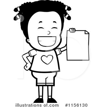 Royalty-Free (RF) School Girl Clipart Illustration by Cory Thoman - Stock Sample #1156130