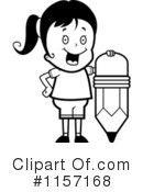 School Girl Clipart #1157168 by Cory Thoman