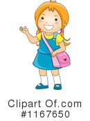School Girl Clipart #1167650 by BNP Design Studio