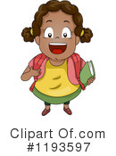 School Girl Clipart #1193597 by BNP Design Studio
