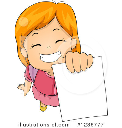 Royalty-Free (RF) School Girl Clipart Illustration by BNP Design Studio - Stock Sample #1236777