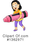 School Girl Clipart #1362971 by BNP Design Studio