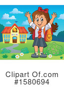 School Girl Clipart #1580694 by visekart