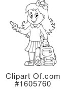 School Girl Clipart #1605760 by visekart