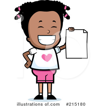Royalty-Free (RF) School Girl Clipart Illustration by Cory Thoman - Stock Sample #215180