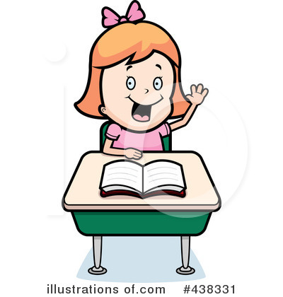 Royalty-Free (RF) School Girl Clipart Illustration by Cory Thoman - Stock Sample #438331