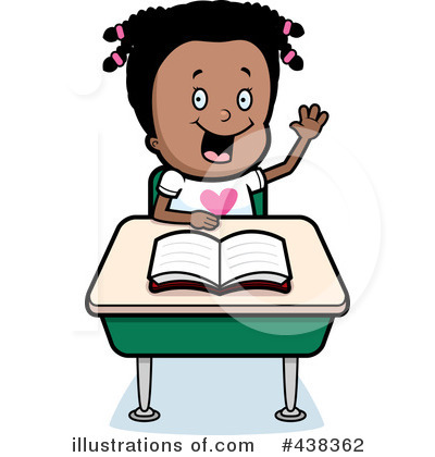 Royalty-Free (RF) School Girl Clipart Illustration by Cory Thoman - Stock Sample #438362