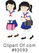 School Girl Clipart #63093 by Rosie Piter