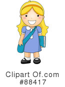 School Girl Clipart #88417 by BNP Design Studio