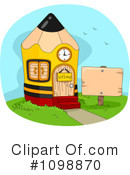 School House Clipart #1098870 by BNP Design Studio