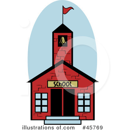 Royalty-Free (RF) School House Clipart Illustration by r formidable - Stock Sample #45769