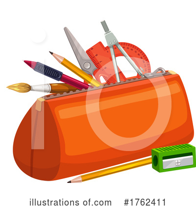 Royalty-Free (RF) School Supplies Clipart Illustration by Vector Tradition SM - Stock Sample #1762411
