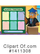 School Time Table Clipart #1411308 by visekart