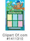 School Time Table Clipart #1411310 by visekart