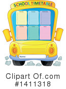 School Time Table Clipart #1411318 by visekart