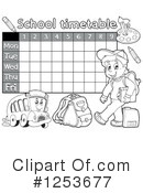 School Timetable Clipart #1253677 by visekart