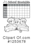 School Timetable Clipart #1253678 by visekart