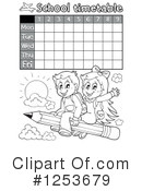 School Timetable Clipart #1253679 by visekart