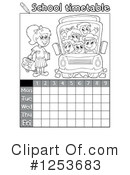 School Timetable Clipart #1253683 by visekart