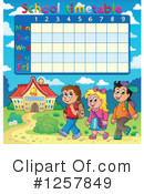 School Timetable Clipart #1257849 by visekart