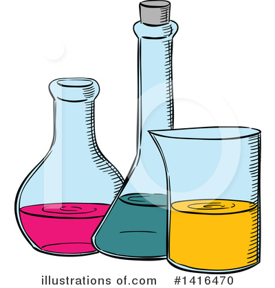 Laboratory Flask Clipart #1416470 by Vector Tradition SM