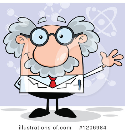 Royalty-Free (RF) Scientist Clipart Illustration by Hit Toon - Stock Sample #1206984