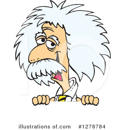 Albert Einstein Clipart #1278784 by Dennis Holmes Designs