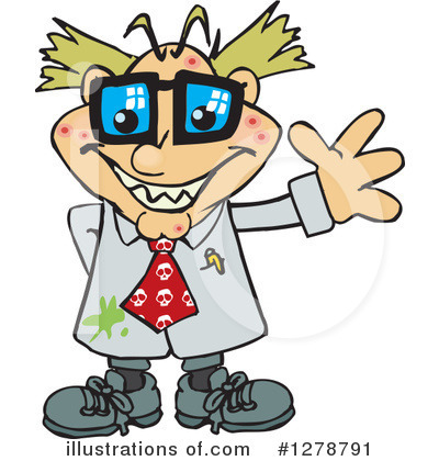 Royalty-Free (RF) Scientist Clipart Illustration by Dennis Holmes Designs - Stock Sample #1278791