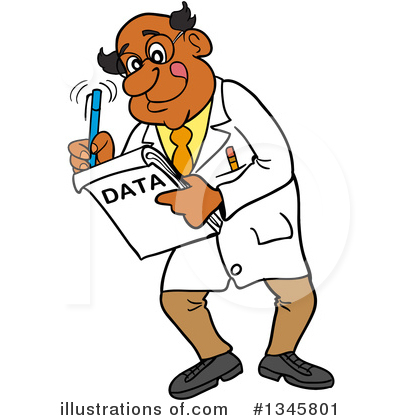 Royalty-Free (RF) Scientist Clipart Illustration by LaffToon - Stock Sample #1345801
