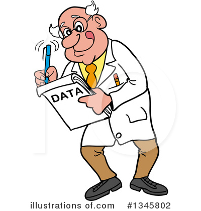 Royalty-Free (RF) Scientist Clipart Illustration by LaffToon - Stock Sample #1345802