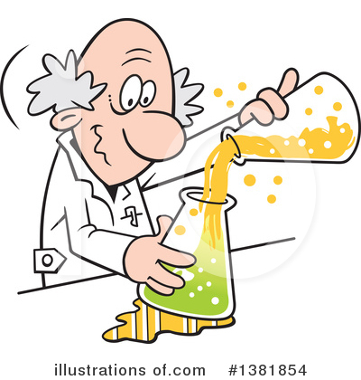 Mad Scientist Clipart #1381854 by Johnny Sajem