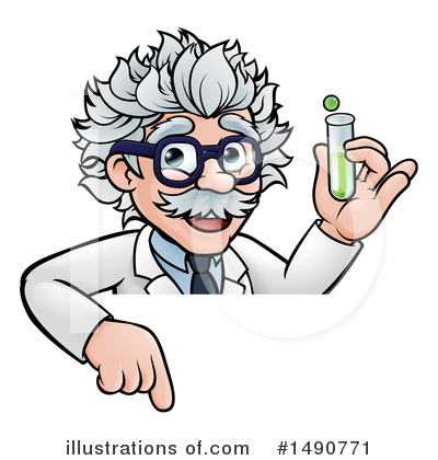 Royalty-Free (RF) Scientist Clipart Illustration by AtStockIllustration - Stock Sample #1490771
