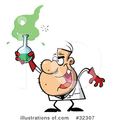 Mad Scientist Clipart #32307 by Hit Toon