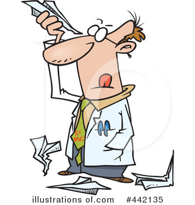 Royalty-Free (RF) Scientist Clipart Illustration by toonaday - Stock Sample #442135