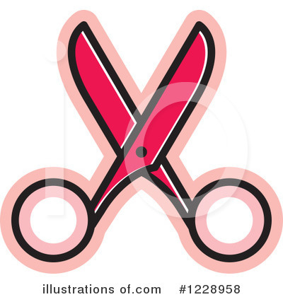 Royalty-Free (RF) Scissors Clipart Illustration by Lal Perera - Stock Sample #1228958