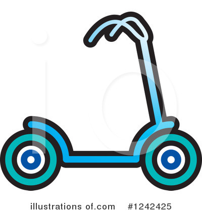 Royalty-Free (RF) Scooter Clipart Illustration by Lal Perera - Stock Sample #1242425