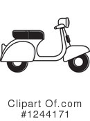 Scooter Clipart #1244171 by Lal Perera