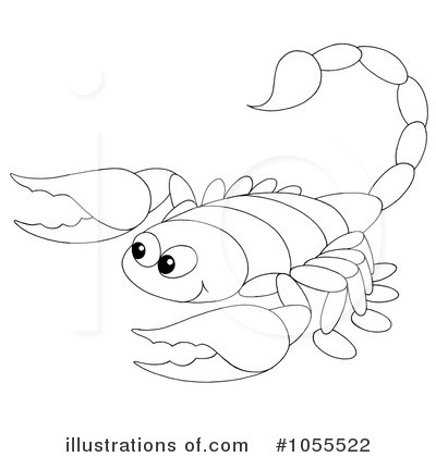 Royalty-Free (RF) Scorpion Clipart Illustration by Alex Bannykh - Stock Sample #1055522