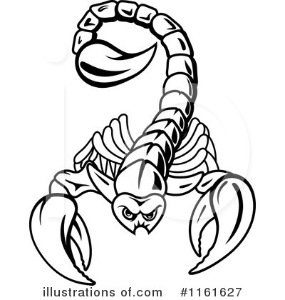 Royalty-Free (RF) Scorpion Clipart Illustration by Vector Tradition SM - Stock Sample #1161627