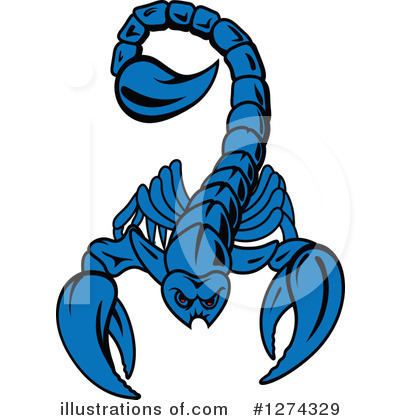 Scorpion Clipart #1274329 by Vector Tradition SM