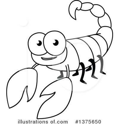 Royalty-Free (RF) Scorpion Clipart Illustration by Vector Tradition SM - Stock Sample #1375650