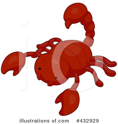 Royalty-Free (RF) Scorpion Clipart Illustration by BNP Design Studio - Stock Sample #432929