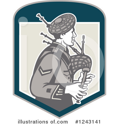 Royalty-Free (RF) Scotsman Clipart Illustration by patrimonio - Stock Sample #1243141