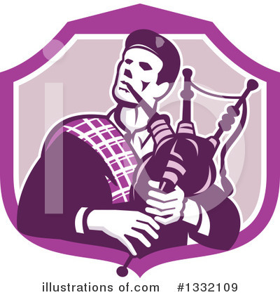 Bagpipes Clipart #1332109 by patrimonio