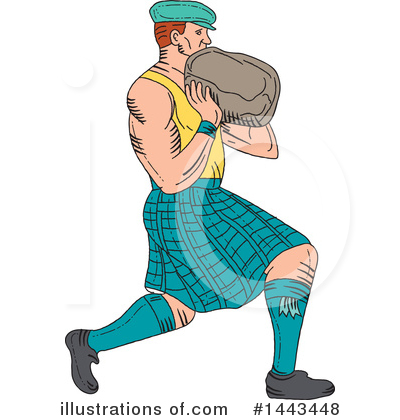 Royalty-Free (RF) Scotsman Clipart Illustration by patrimonio - Stock Sample #1443448